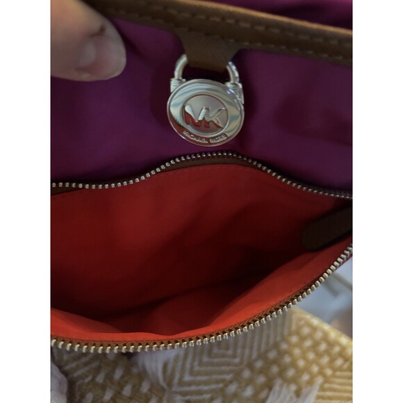 Michael Kors Kenton Crossbody Pink Nylon Tote - Picture 6 of 14